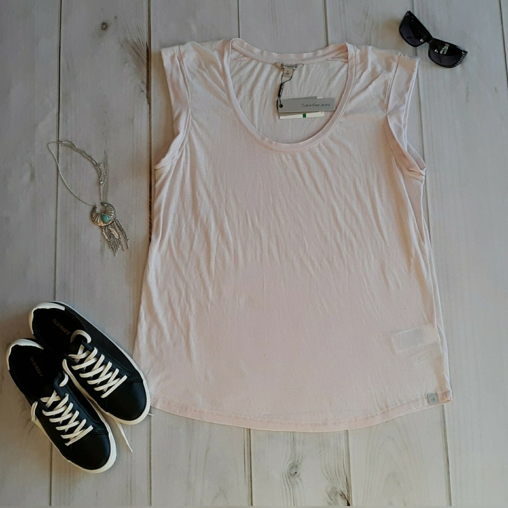 NWT Calvin Klein Vintage Look Set of 2 Muscle T's! - Picture 5 of 7
